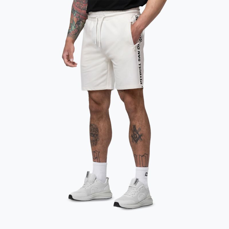 Pánské šortky Pitbull Tape Parker off white 5