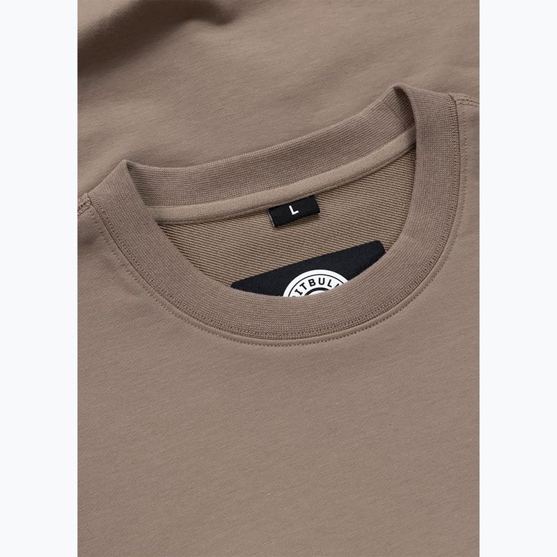 Pánská mikina Pitbull Nugget Small Logo Crewneck brown savana 7