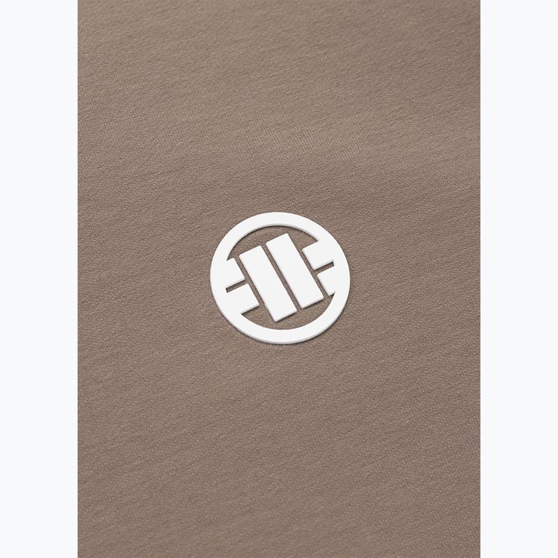 Pánská mikina Pitbull Nugget Small Logo Crewneck brown savana 9