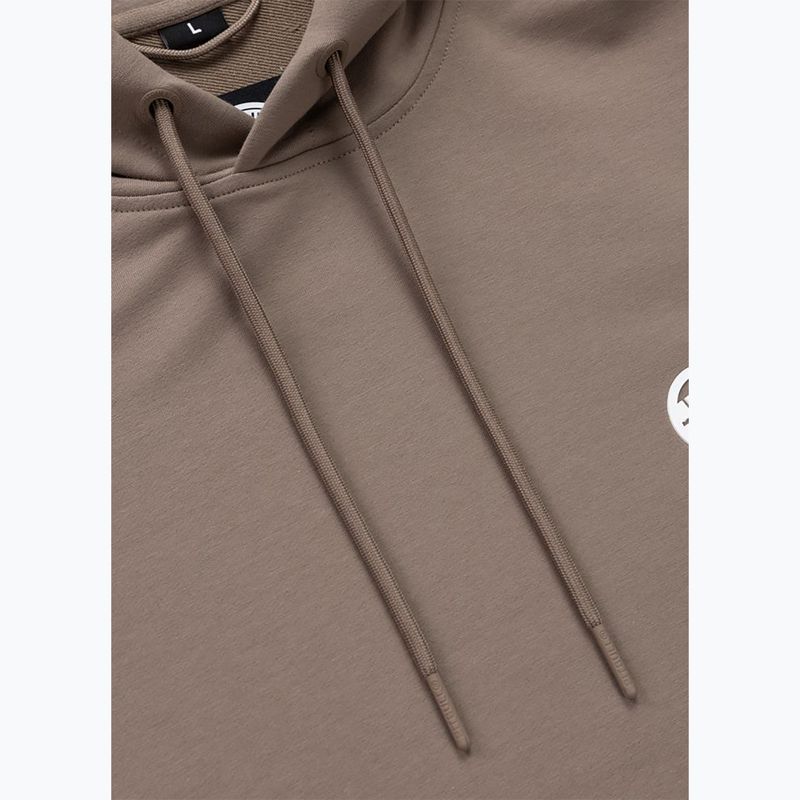 Pánská mikina Pitbull Nugget Small Logo Hooded brown savana 7