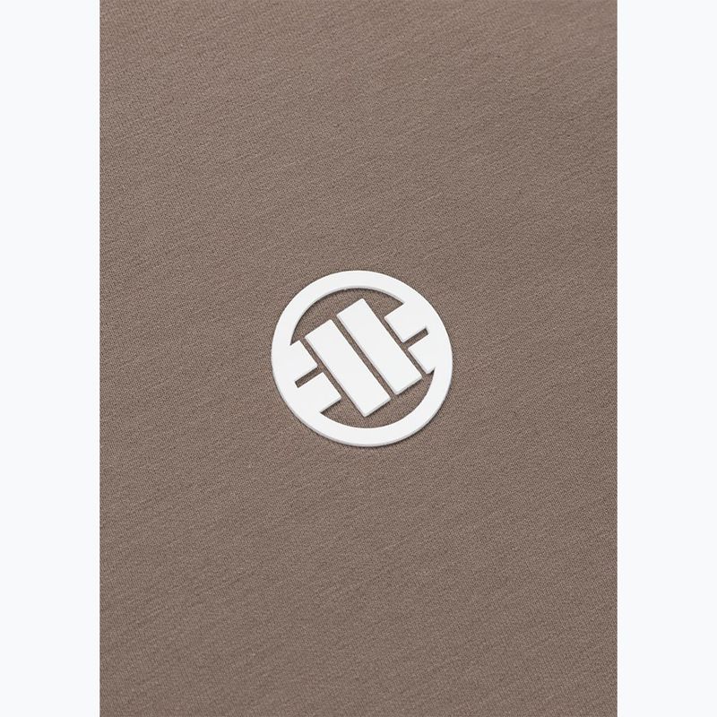 Pánská mikina Pitbull Nugget Small Logo Hooded brown savana 10