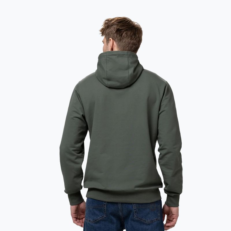 Pánská mikina Pitbull Nugget Small Logo Hooded sage green 3