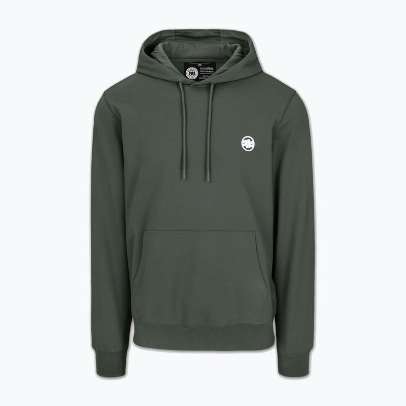 Pánská mikina Pitbull Nugget Small Logo Hooded sage green 4