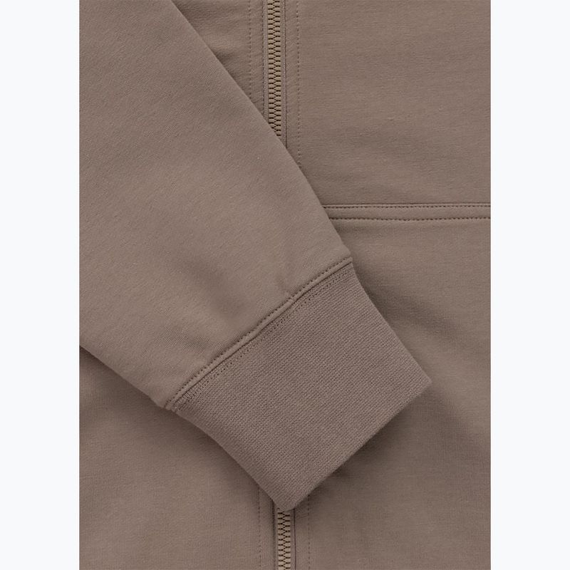 Pánská mikina Pitbull Nugget Small Logo Hooded Zip brown savana 8