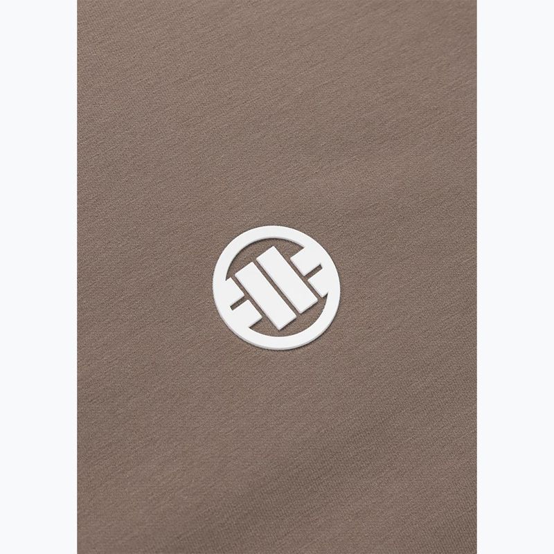 Pánská mikina Pitbull Nugget Small Logo Hooded Zip brown savana 10