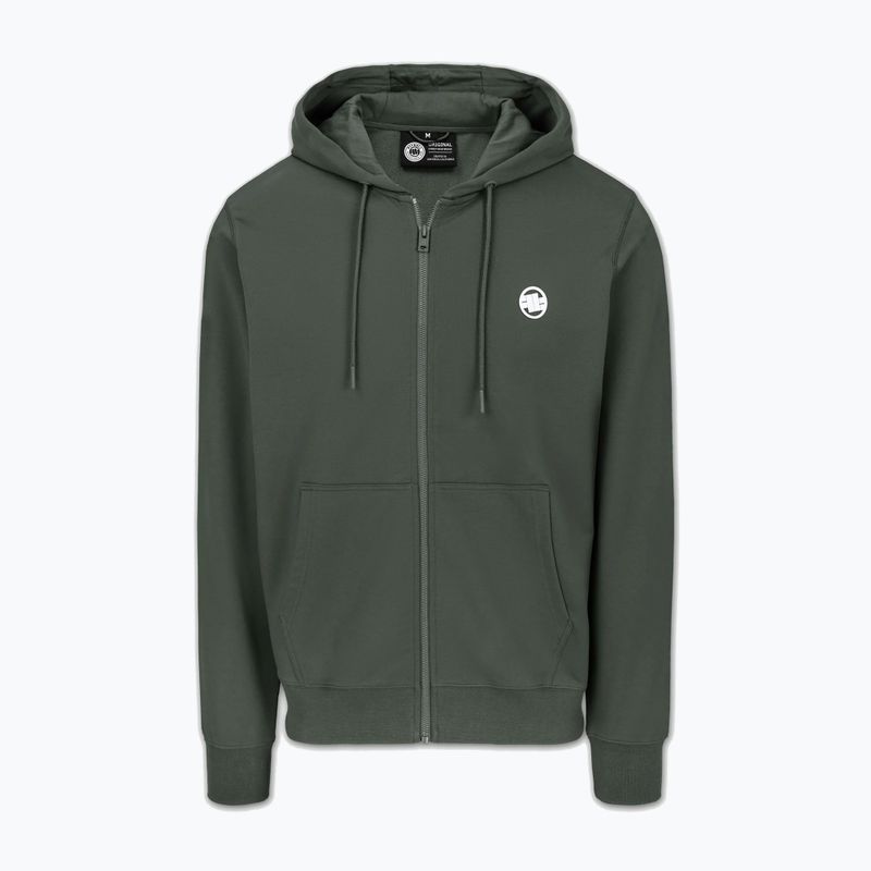 Pánská mikina Pitbull Nugget Small Logo Hooded Zip sage green 5
