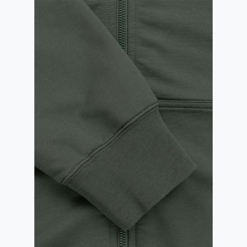 Pánská mikina Pitbull Nugget Small Logo Hooded Zip sage green 8