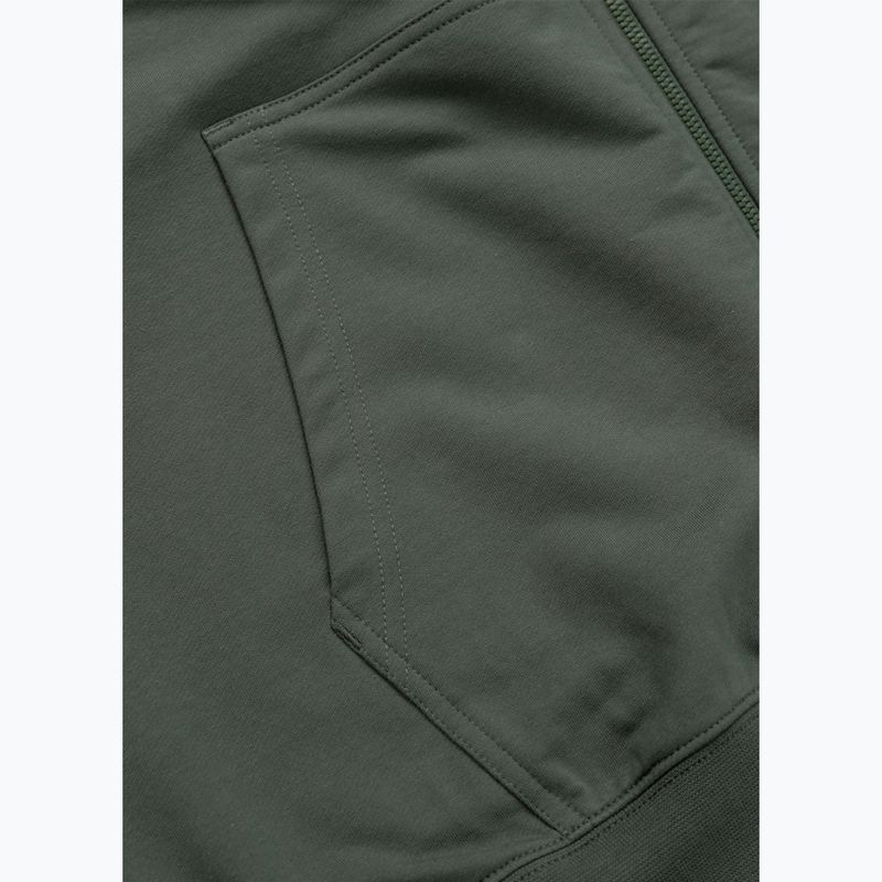 Pánská mikina Pitbull Nugget Small Logo Hooded Zip sage green 9