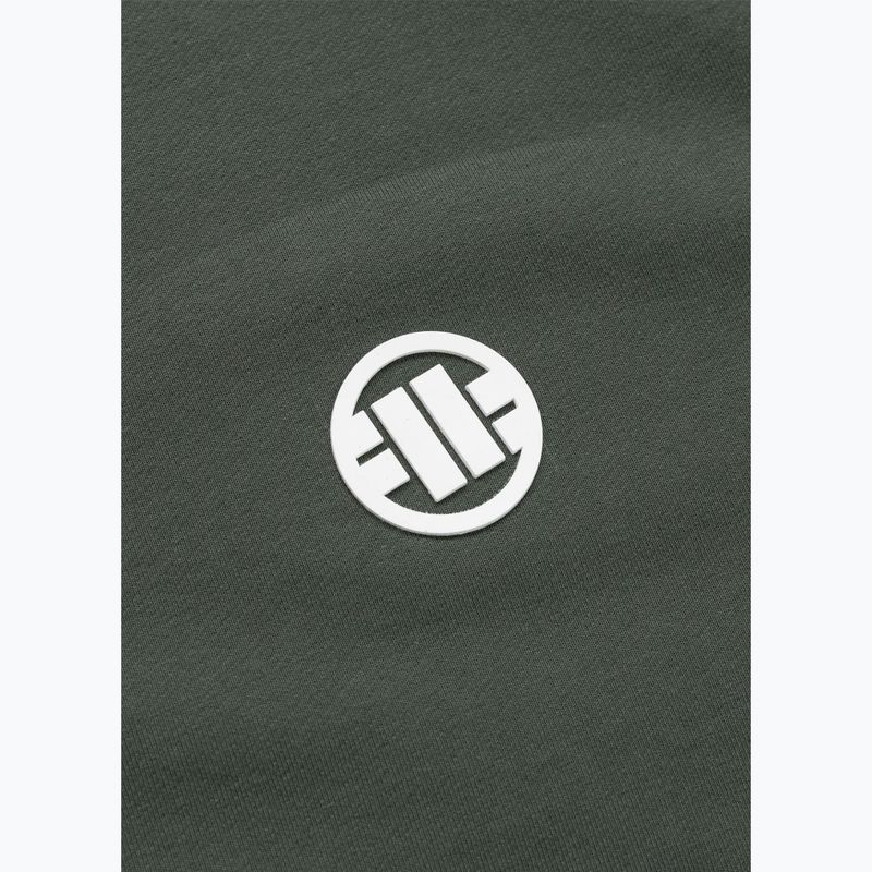 Pánská mikina Pitbull Nugget Small Logo Hooded Zip sage green 10