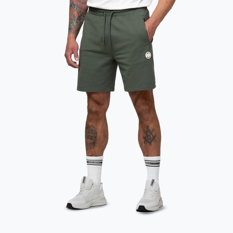 Pánské šortky Pitbull Nugget Small Logo sage green 5