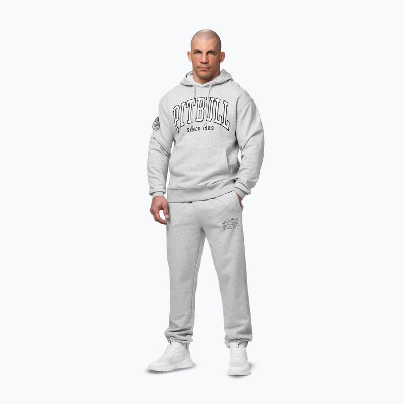 Pánská mikina Pitbull Badger Hooded grey/melange 2