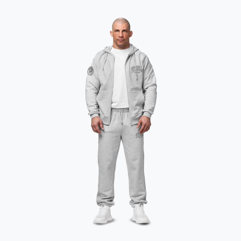 Pánská mikina Pitbull Badger Hooded Zip grey/melange 2