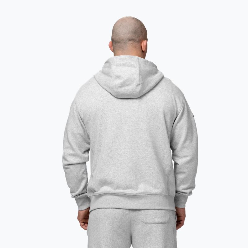 Pánská mikina Pitbull Badger Hooded Zip grey/melange 3