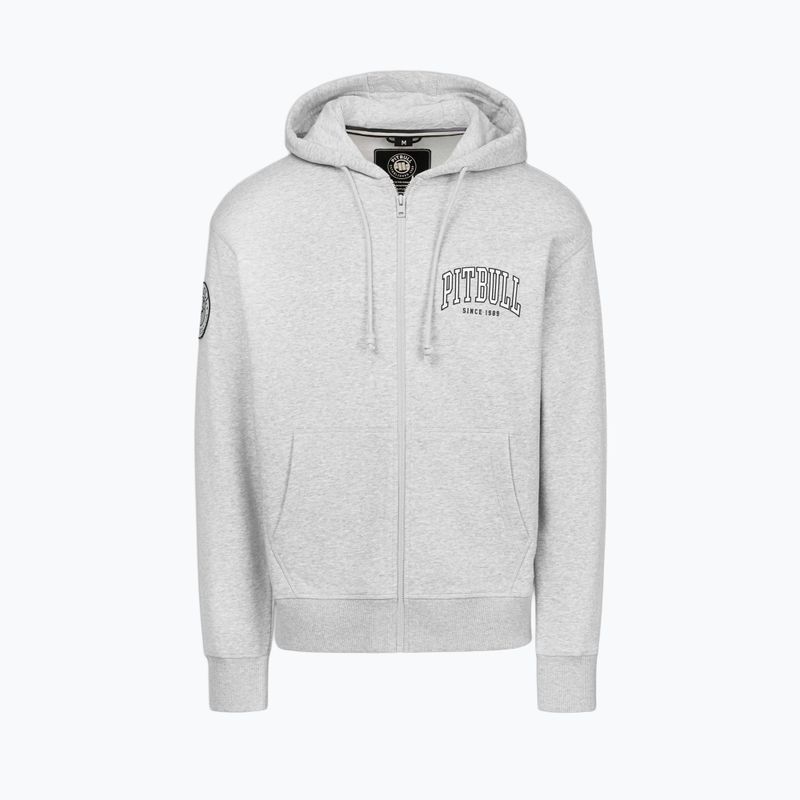 Pánská mikina Pitbull Badger Hooded Zip grey/melange 6