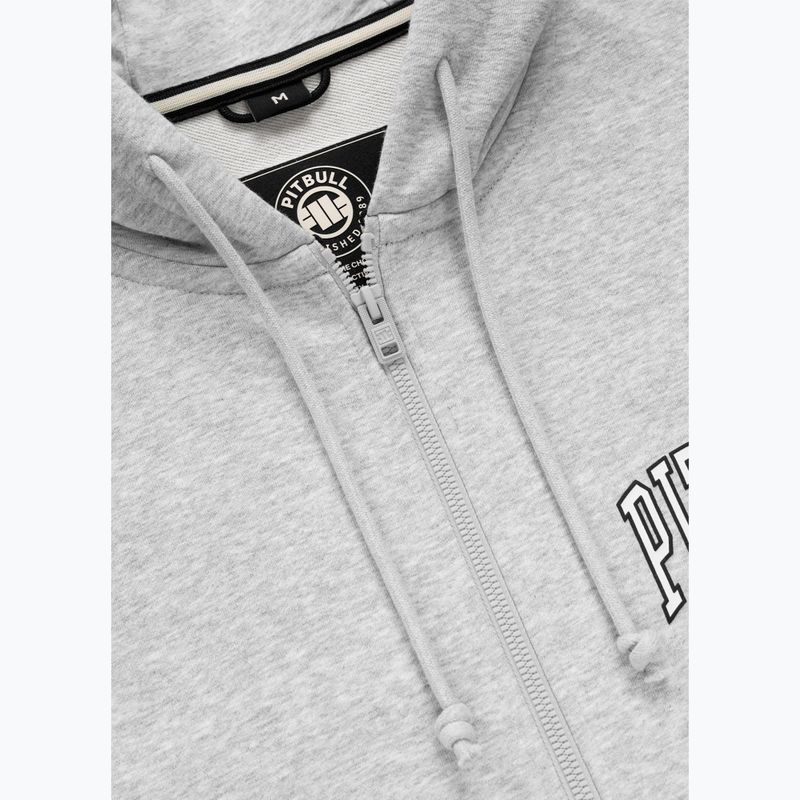 Pánská mikina Pitbull Badger Hooded Zip grey/melange 8