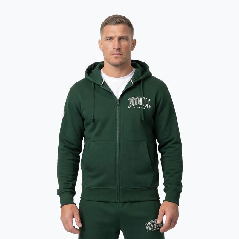 Pánská mikina Pitbull Badger Hooded Zip hunter/green
