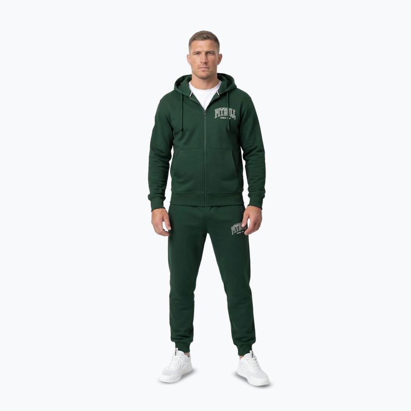 Pánská mikina Pitbull Badger Hooded Zip hunter/green 2