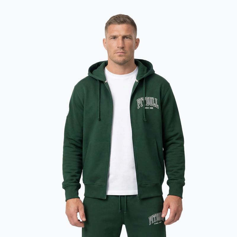Pánská mikina Pitbull Badger Hooded Zip hunter/green 3