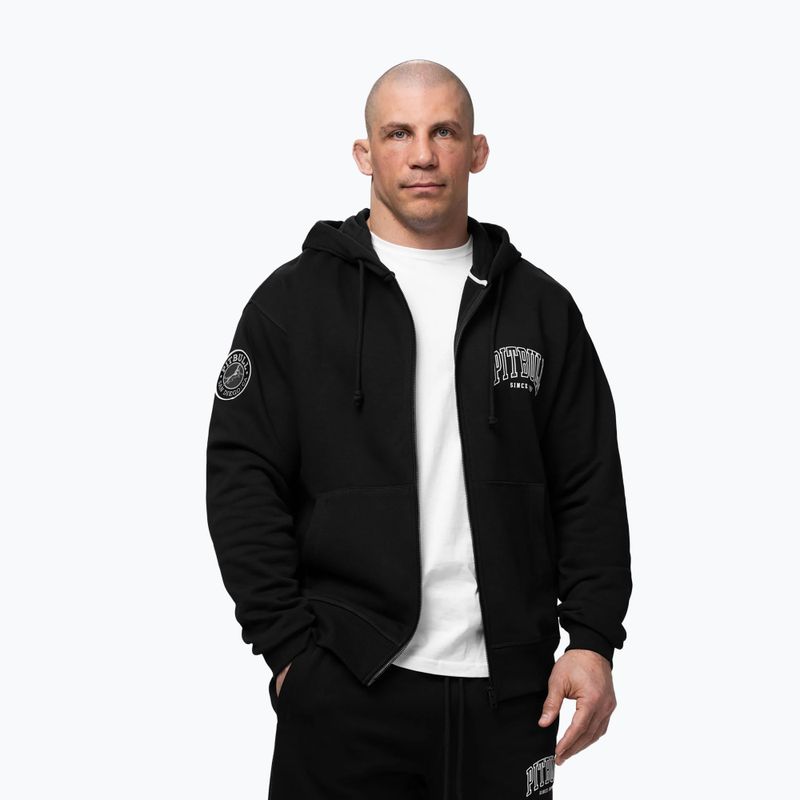 Pánská mikina Pitbull Badger Hooded Zip black 4