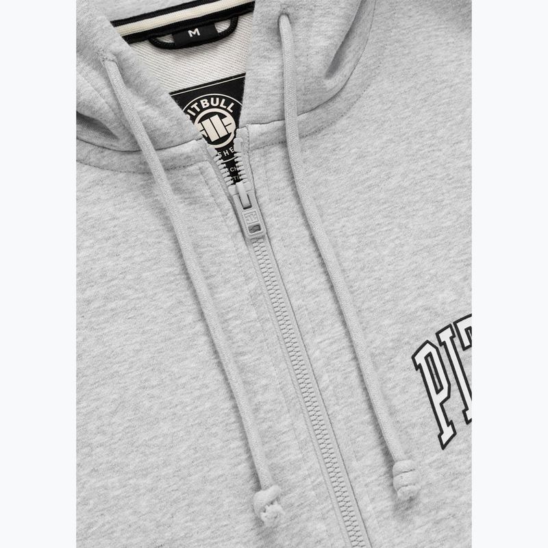 Pánská mikina Pitbull Badger Hooded Vest Zip grey/melange 8