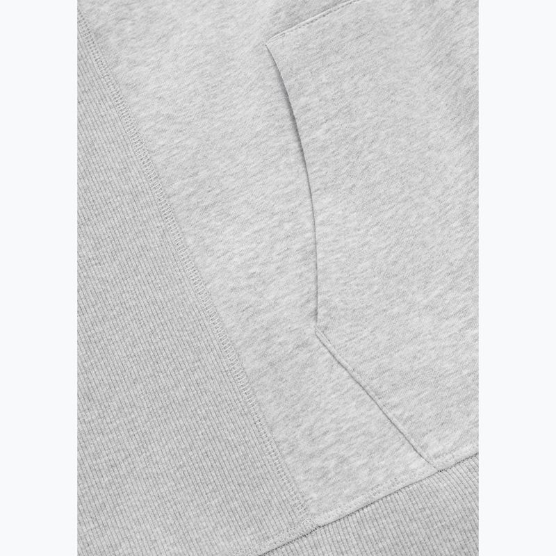 Pánská mikina Pitbull Badger Hooded Vest Zip grey/melange 9