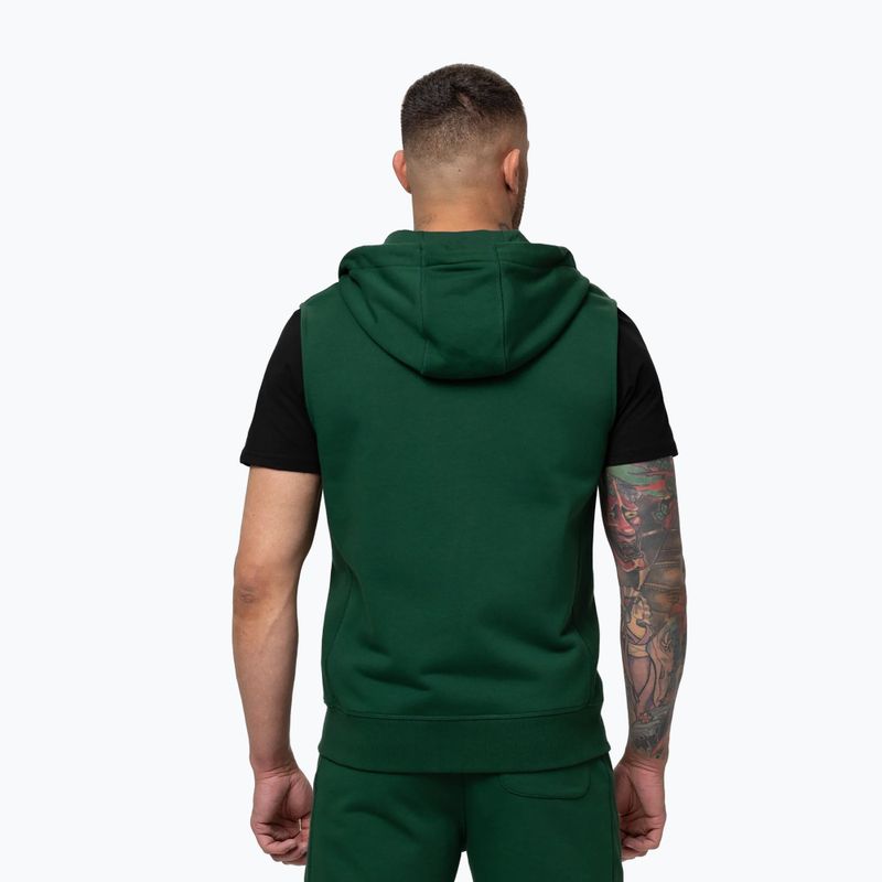 Pánská mikina Pitbull Badger Hooded Vest Zip hunter green 3