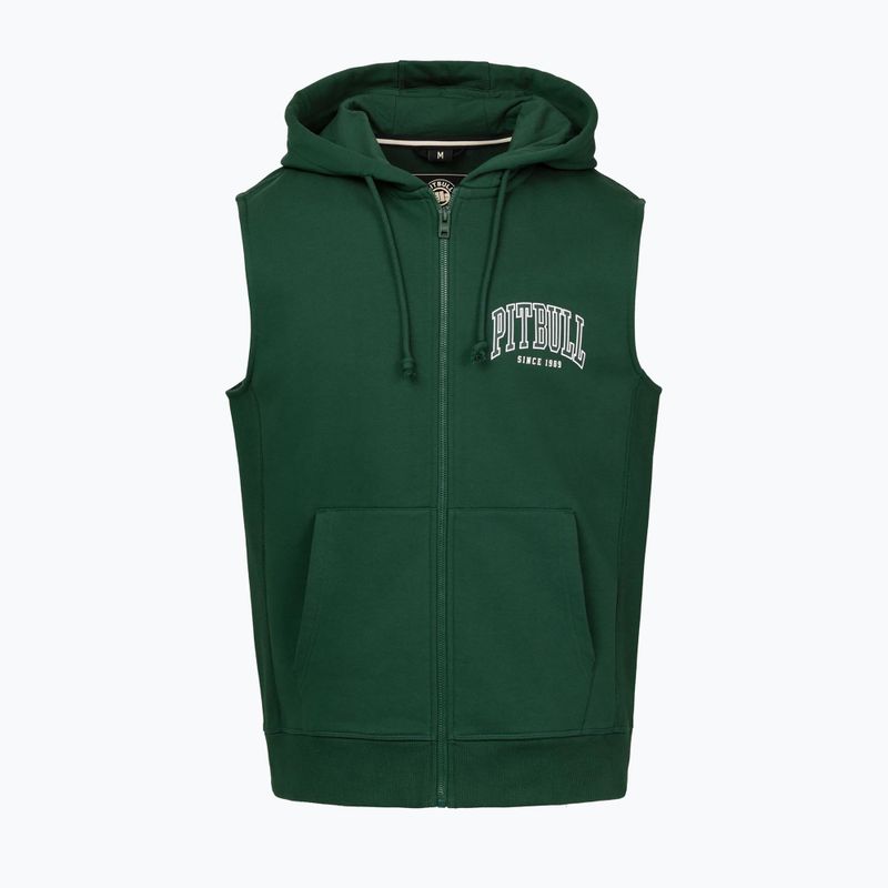 Pánská mikina Pitbull Badger Hooded Vest Zip hunter green 5