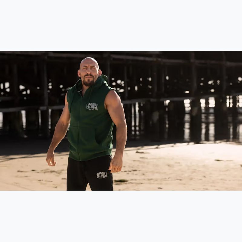 Pánská mikina Pitbull Badger Hooded Vest Zip hunter green 10