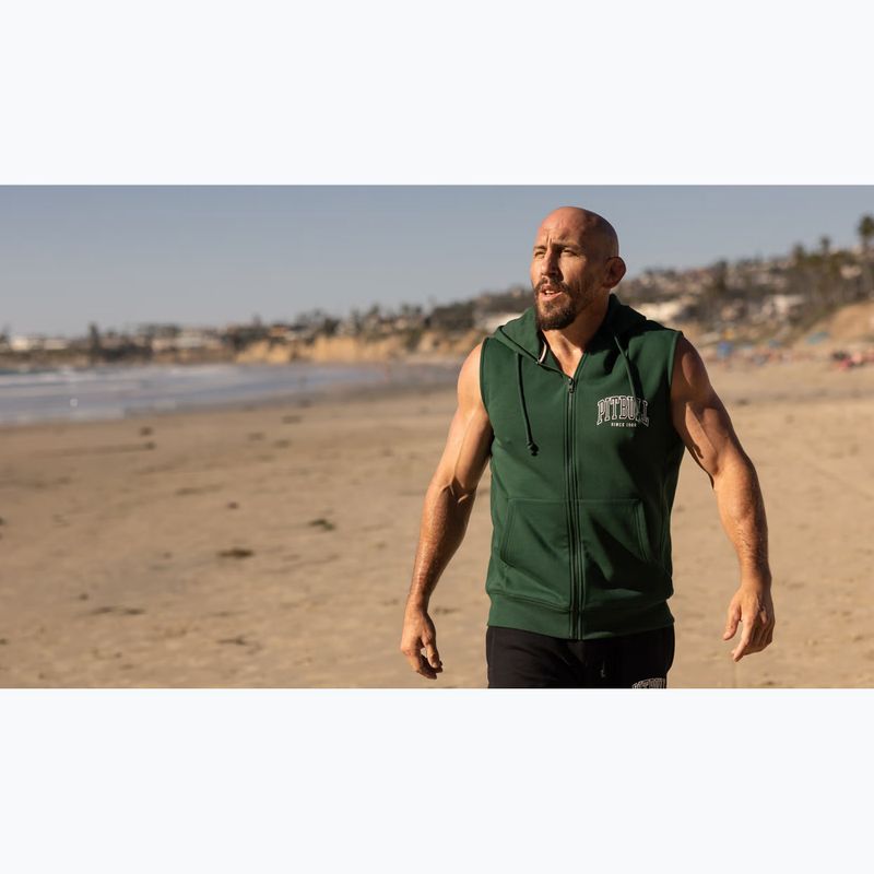 Pánská mikina Pitbull Badger Hooded Vest Zip hunter green 12