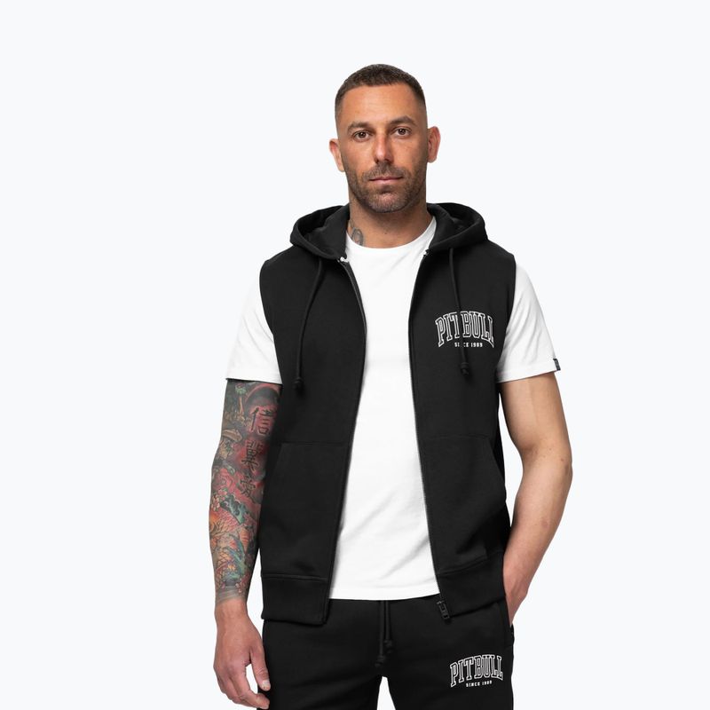Pánská mikina Pitbull Badger Hooded Vest Zip black 4