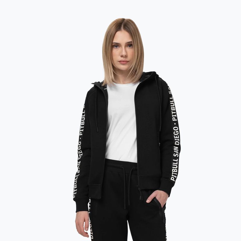 Dámská mikina Pitbull Explory Tape Hooded Zip black 4
