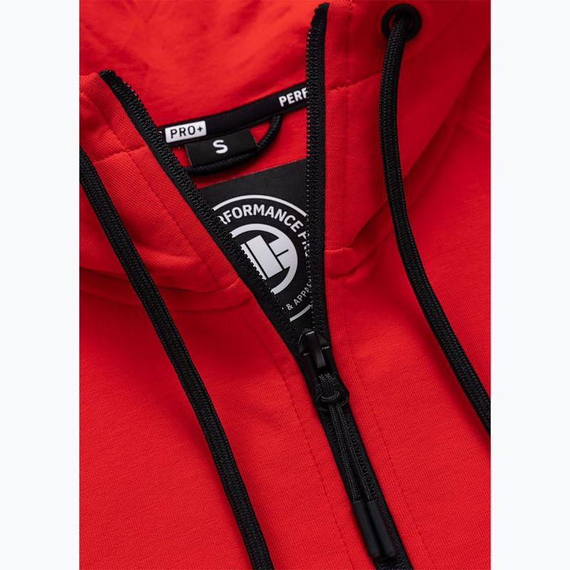 Dámská mikina Pitbull Explory Tape Hooded Zip fluo/red 9