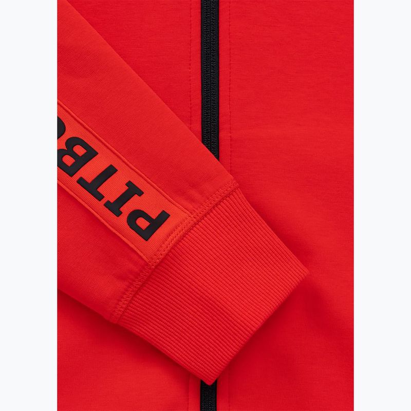 Dámská mikina Pitbull Explory Tape Hooded Zip fluo/red 12