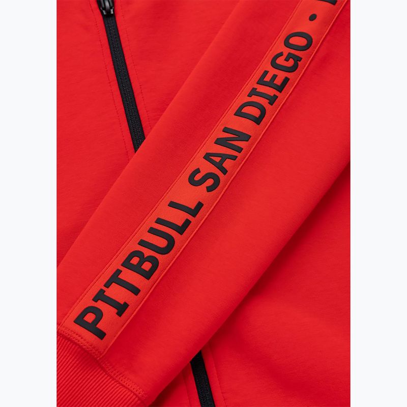 Dámská mikina Pitbull Explory Tape Hooded Zip fluo/red 13