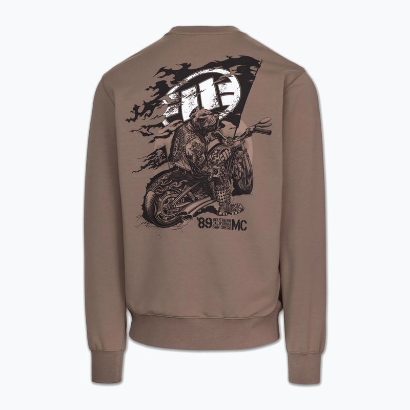Pánská mikina Pitbull MC Crewneck Sweatshirt brown savana 5