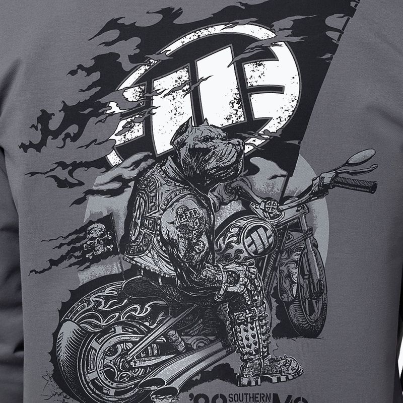 Pánská mikina Pitbull MC Sweatshirt Hooded graphite 4