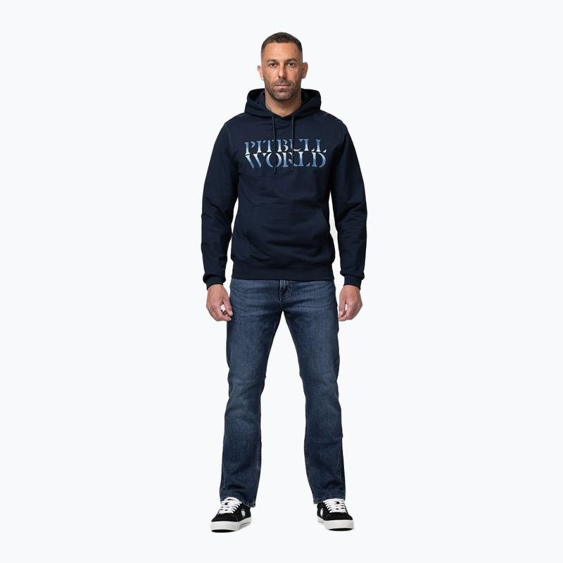 Pánská mikina Pitbull World Sweatshirt Hooded dark navy 2