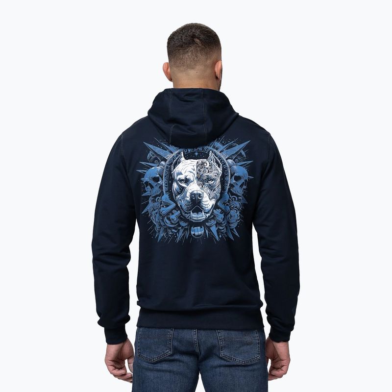 Pánská mikina Pitbull World Sweatshirt Hooded dark navy 3