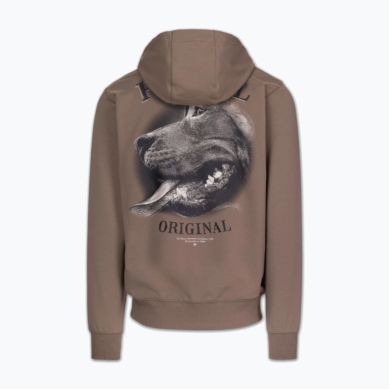 Pánská mikina Pitbull Midnight Sweatshirt Hooded brown savana 8
