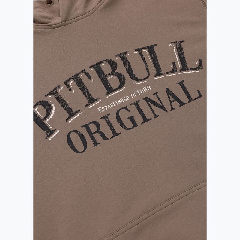 Pánská mikina Pitbull Midnight Sweatshirt Hooded brown savana 10