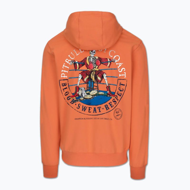 Pánská mikina Pitbull Bloodline 2 Sweatshirt Hooded fluo orange 6