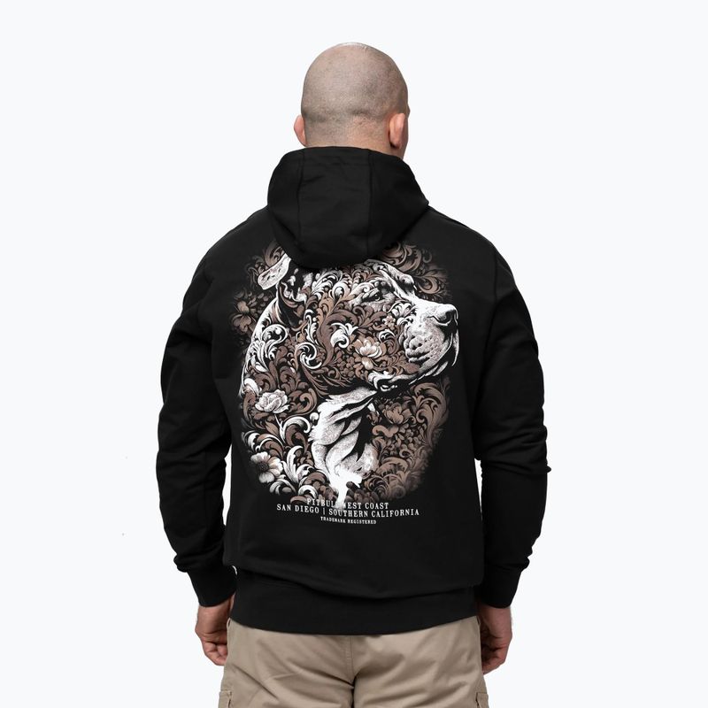 Pánská mikina Pitbull Tatto Hooded black 3