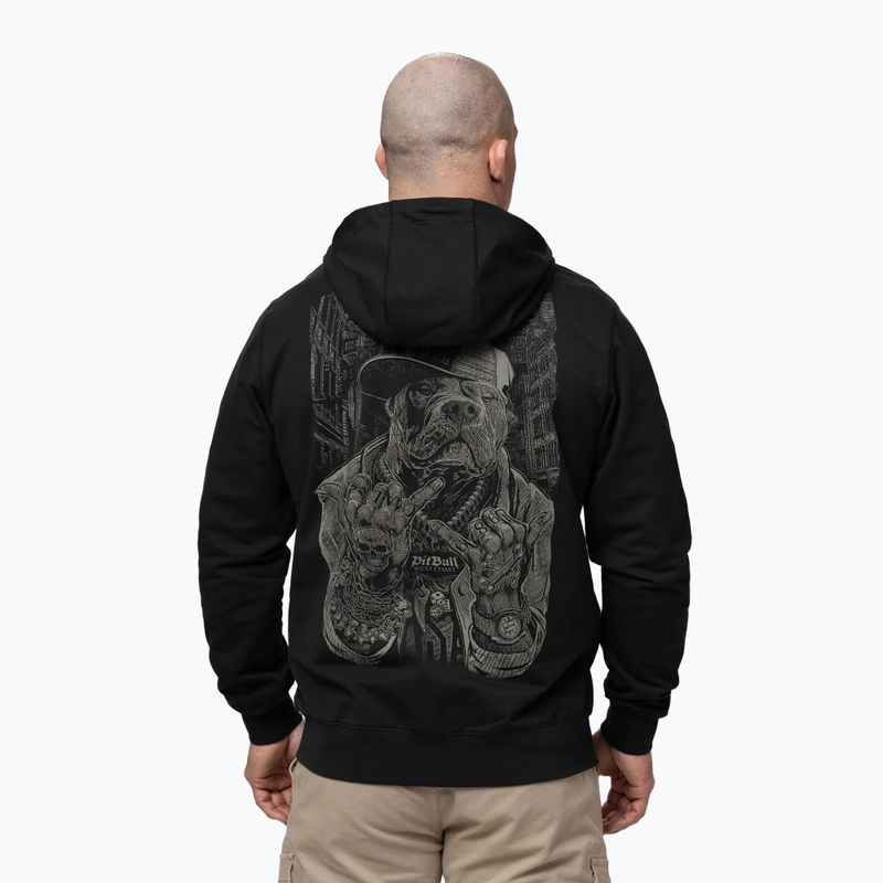 Pánská mikina Pitbull USA Hooded Zip black 3