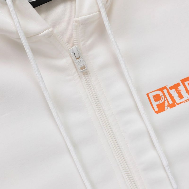 Pánská mikina Pitbull Blacky Sweatshirt Zip Hooded off white 7