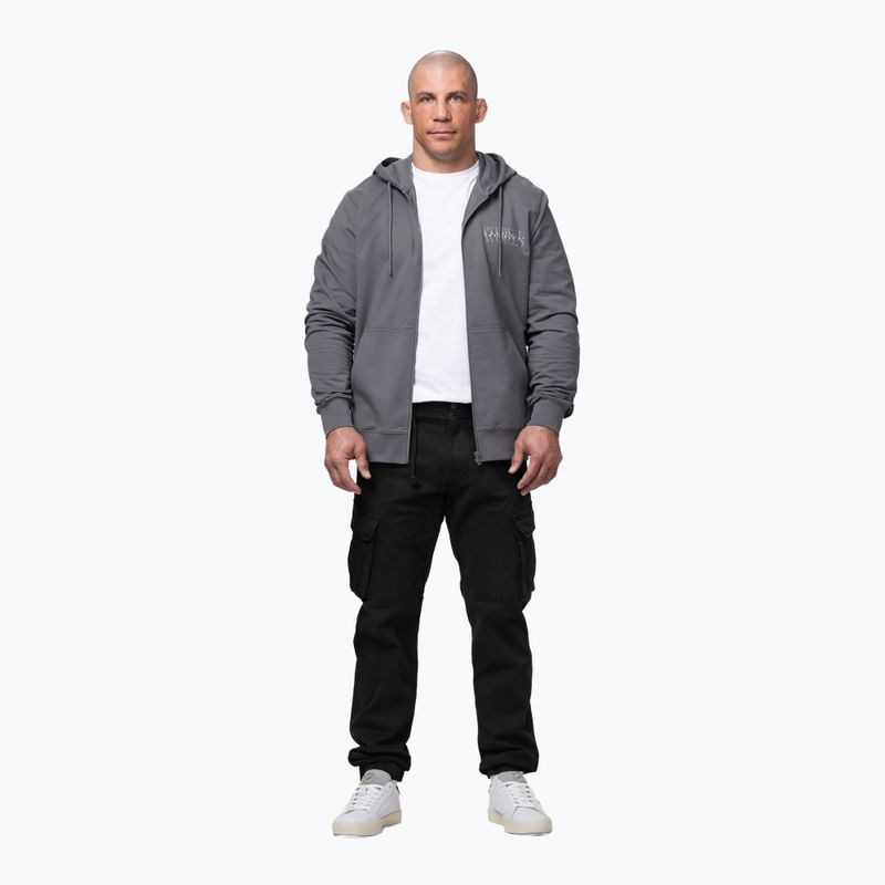 Pánská mikina Pitbull World Sweatshirt Zip Hooded graphite 2