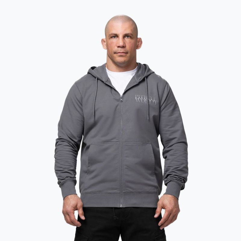 Pánská mikina Pitbull World Sweatshirt Zip Hooded graphite 4