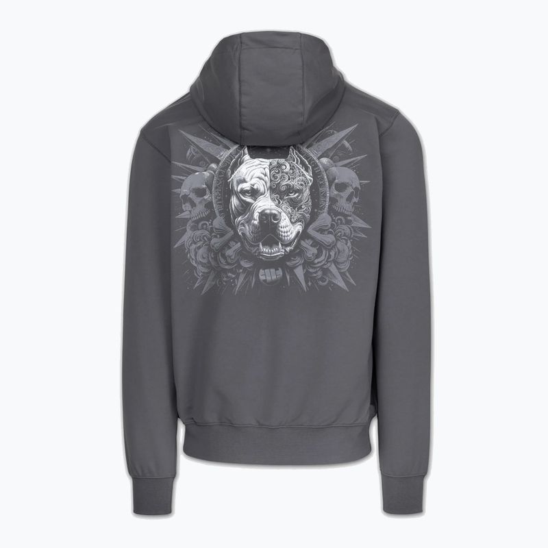 Pánská mikina Pitbull World Sweatshirt Zip Hooded graphite 7