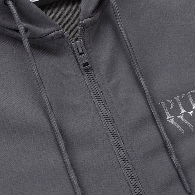 Pánská mikina Pitbull World Sweatshirt Zip Hooded graphite 9