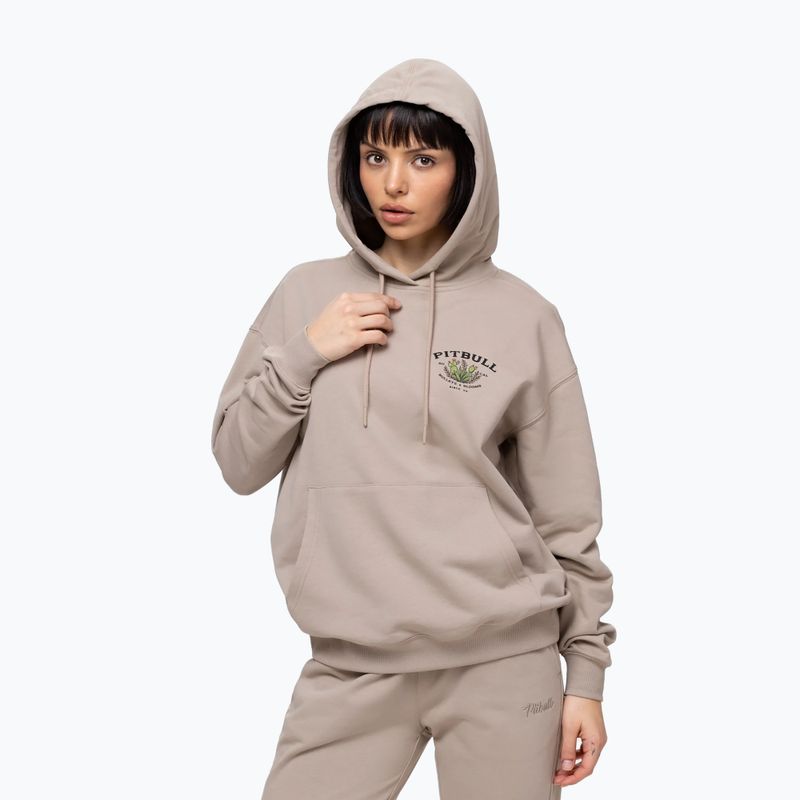 Dámská mikina Pitbull Bullets & Blooms Hooded sand savana 4
