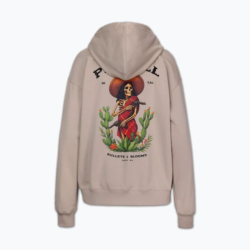 Dámská mikina Pitbull Bullets & Blooms Hooded sand savana 6
